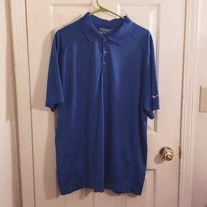 Mens Nike Golf shirt. XL. Royal Blue. Dri-Fit fabric.
